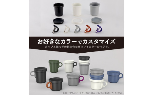 大阪府泉南市のふるさと納税 ovject 琺瑯 （ ほうろう ） フックマグ （ Ｓ ） ２個 グレー ｘ パープル【027D-018】