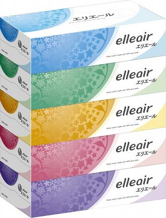 静岡県富士宮市のふるさと納税 0019-10-03 エリエール ティシュー 180組×5箱×12パック (60箱)　ティッシュ ティッシュペーパー ボックスティッシュ パルプ100% 日用品 消耗品 生活必需品