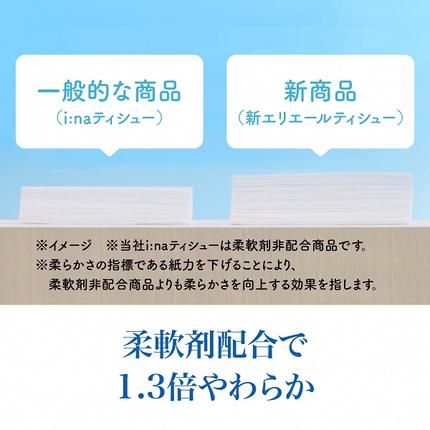 静岡県富士宮市のふるさと納税 0019-10-03 エリエール ティシュー 180組×5箱×12パック (60箱)　ティッシュ ティッシュペーパー ボックスティッシュ パルプ100% 日用品 消耗品 生活必需品