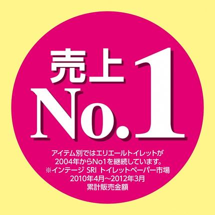 静岡県富士宮市のふるさと納税 0016-10-10 エリエール トイレットティシュー コンパクトダブル 8ロール×8パック 64ロール　1.5倍巻 45m トイレットペーパー ダブル パルプ100％ 香りつき 日用品 消耗品 備蓄