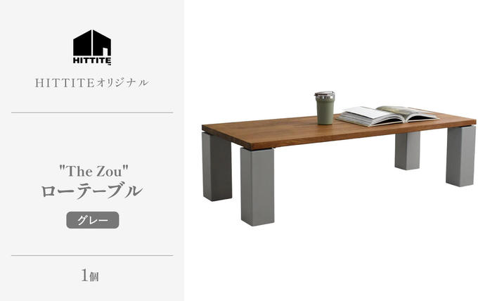 HITTITEのローテーブル "The zou"(W120cm×D50cm)アイアン