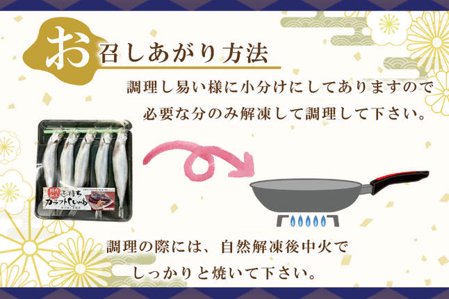 子持カラフトししゃも 9Lサイズ 5尾 × 10パック 子持ち カラフト