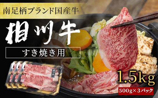 神奈川県南足柄市のふるさと納税 【国産希少牛】 相州牛（すき焼き用） 1.5kg 南足柄ブランド 国産牛 肉 1.5キロ ふるさと納税【すき焼き 牛肉 お肉 ブランド牛 神奈川県 南足柄市 】