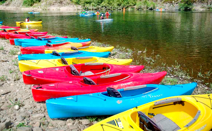 島根県美郷町のふるさと納税 石見ワイナリー カヌーの里おおち カヤック体験 3000円補助券