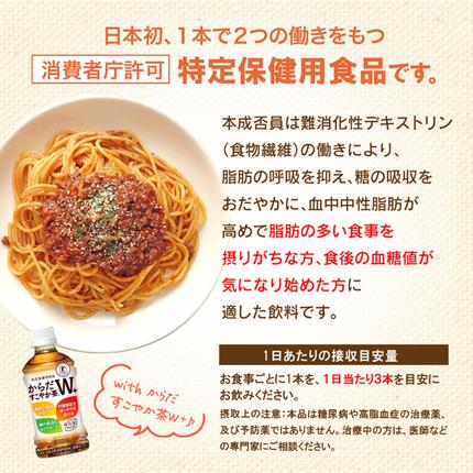 北海道恵庭市のふるさと納税 【定期便：6回（隔週発送）】からだすこやか茶W+ 350ml×24本【38004201】