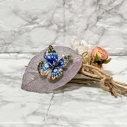 オオムラサキ蝶ブローチ＆ネックレストップ / 千葉県船橋市 | セゾンの