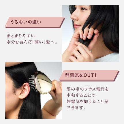 WAVEWAVE EMS Brush Air クッションブラシ ゴールド EMS ブラシ