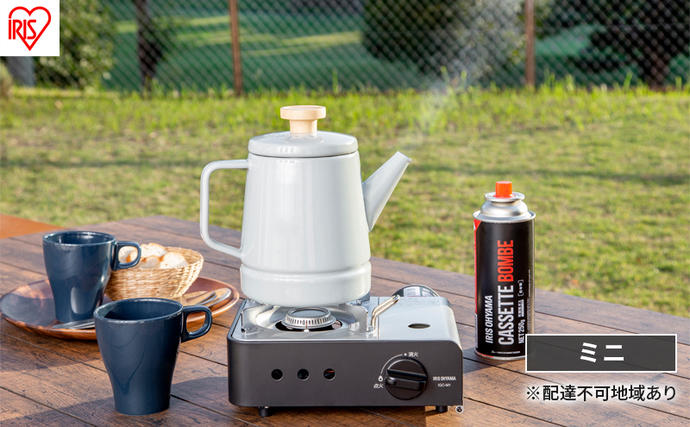 宮城県大河原町のふるさと納税 カセットコンロ 防災 カセットコンロミニ IGC-M1-H チャコール アイリスオーヤマ おしゃれ 卓上 鍋 カセットガス ミニ 防災グッズ テーブルコンロ スタイリッシュ アウトドア キャンプ 調理 災害時