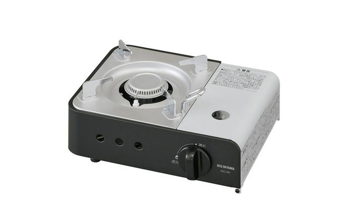 宮城県大河原町のふるさと納税 カセットコンロ 防災 カセットコンロミニ IGC-M1-H チャコール アイリスオーヤマ おしゃれ 卓上 鍋 カセットガス ミニ 防災グッズ テーブルコンロ スタイリッシュ アウトドア キャンプ 調理 災害時