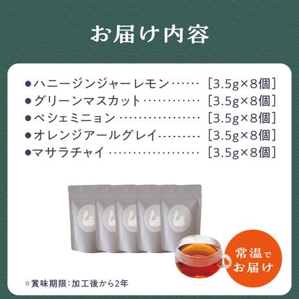 京都府木津川市のふるさと納税 世界の美味しい紅茶５種セット