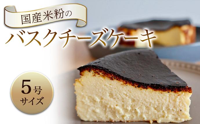 静岡県袋井市のふるさと納税 バスクチーズケーキ 国産米粉のバスクチーズケーキ 5号 ケーキ チーズケーキ