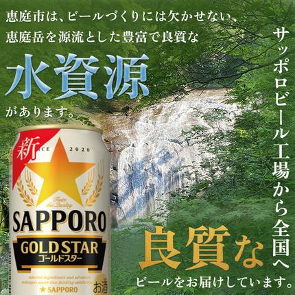 北海道恵庭市のふるさと納税 GOLDSTAR350ml×24本 ゴールドスター【30007001】
