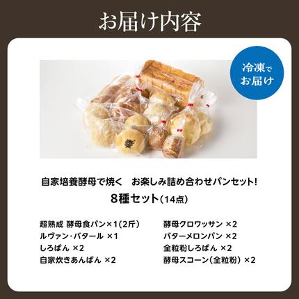 京都府木津川市のふるさと納税 自家培養酵母の旨味を堪能♪お楽しみ詰め合わせパンセット！