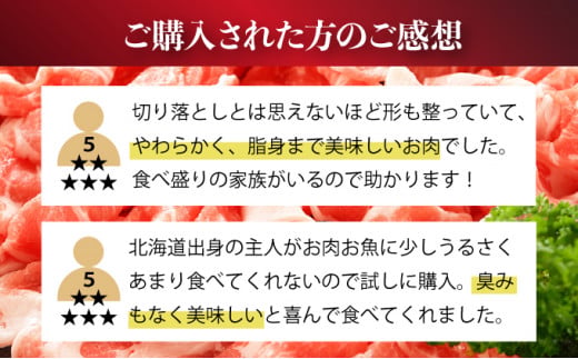 北海道登別市のふるさと納税 ◆3kg◆のぼりべつ豚切り落とし200g×15袋