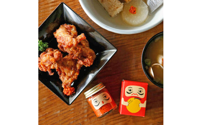 岡山県高梁市のふるさと納税 佐藤紅商店 吹屋の紅だるま 柚子胡椒 9個 調味料 缶詰 加工食品