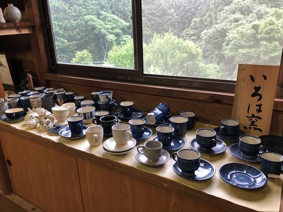 IG-02 「呉須」八面コーヒーカップとソーサー いろは窯 / 三重県多気町