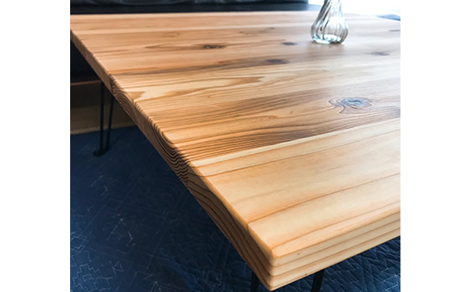 岡山県里庄町のふるさと納税 折りたためる 無垢 ローテーブル (サイズ75×75×32.5）【配達不可：離島】 雑貨 日用品