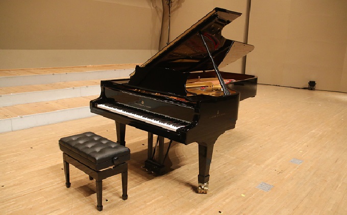 岡山県里庄町のふるさと納税 ピアノ演奏体験（スタインウェイD274）～ホール2時間貸し切り～ 体験チケット チケット