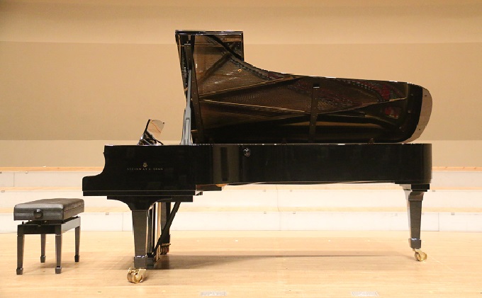 岡山県里庄町のふるさと納税 ピアノ演奏体験（スタインウェイD274）～ホール2時間貸し切り～ 体験チケット チケット